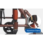 ⁦كرسي متحرك الومنيوم خفيف الوزن كفرات كبيرة⁩ - الصورة ⁦4⁩