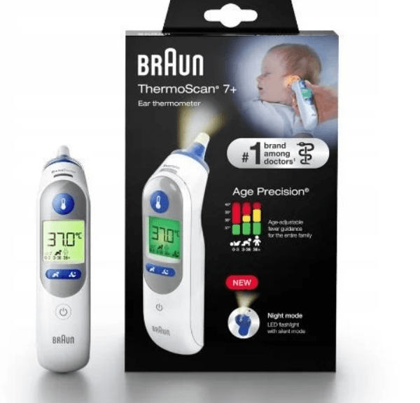 جهاز قياس الحرارة من الاذن براون 7 بلس